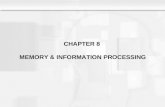 CHAPTER 8 MEMORY & INFORMATION PROCESSING