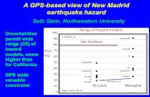 A GPS-based view of New Madrid earthquake hazard Seth Stein, Northwestern University Uncertainties permit wide range (3X) of hazard models, some higher.