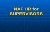 NAF HR for SUPERVISORS. LABOR RELATIONS AR 215-3, Chapter 13.