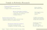 Trends in Robotics Research Classical AI Robotics (mid-70’s) Sense-Plan-Act Complex world model and reasoning Reactive Paradigm (mid-80’s) No models: “the.
