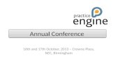 Annual Conference 16th and 17th October, 2013 – Crowne Plaza, NEC, Birmingham.