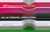 1PH Wien – Einführung in die Chemie SOLAR THERMIC APPLICATION I.Hantschk/H.Fibi 2009 IP EFEU LLP/AT-230/22/08.