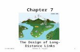 11/02/2013Bahman R. Alyaei1 Chapter 7 The Design of Long-Distance Links.