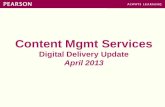 Content Mgmt Services Digital Delivery Update April 2013.