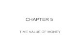 CHAPTER 5 TIME VALUE OF MONEY. Chapter Outline Introduction Future value Present value Multiple cash flow Annuities Perpetuities Amortization.