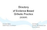 of Evidence Based Orthotic Practice