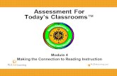 Assessment For Today’s Classrooms™ Module 4 Making the Connection to Reading Instruction.