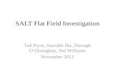 SALT Flat Field Investigation Tad Pryor, Saurabh Jha, Darragh O’Donoghue, Ted Williams November 2012.