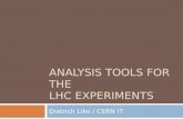 ANALYSIS TOOLS FOR THE LHC EXPERIMENTS Dietrich Liko / CERN IT.