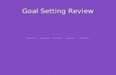 Goal Setting Review ______ ______ ______ ______ ______.
