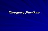 Emergency Situations. What is the best procedure to follow in the event one of the following driving emergencies happens to you?