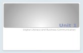 Unit 1 Digital Literacy and Business Communication.
