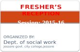 ORGANIZED BY: Dept. of social work jessore govt. city college,jessore