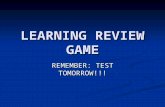 LEARNING REVIEW GAME REMEMBER: TEST TOMORROW!!!. ______________ experimented with dogs and salivation. ______________ is responsible for experimenting.