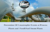 Prevention Of Catastrophic Events at Process Plants and Fossil Fuel Steam Plants.