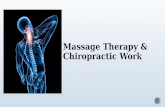 Assignment review  Massage therapy  Chiropractic work  Summary.