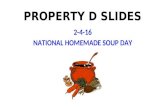 PROPERTY D SLIDES 2-4-16 NATIONAL HOMEMADE SOUP DAY.