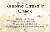 Keeping Stress in Check Karla Halvangis Assistant Principal Churchill High School g.