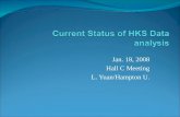 Jan. 18, 2008 Hall C Meeting L. Yuan/Hampton U.. Outline HKS experimental goals HKS experimental setup Issues on spectrometer system calibration Calibration.
