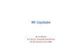 1 M. Sullivan IR update IR Update M. Sullivan for the 3 rd SuperB workshop SLAC June14-16, 2006.