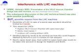 VELO Decisions Thomas Ruf LHCb week February 2001 Interference with LHC machine   LEMIC, January 2001: Presentation of the VELO Vacuum Chamber design.