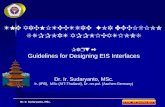 Decision Support System Dr. Ir. Sudaryanto, MSc. THE ARCHITECTURE FOR DECISION SUPPORT APPLICATIONS Part 2 Guidelines for Designing EIS Interfaces Dr.