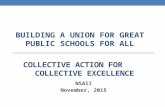 COLLECTIVE ACTION FOR COLLECTIVE EXCELLENCE NSAII November, 2015 BUILDING A UNION FOR GREAT PUBLIC SCHOOLS FOR ALL.