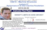 CS61C L27 Performance II & Inter-machine Parallelism (1) Pearce, Summer 2010 © UCB inst.eecs.berkeley.edu/~cs61c CS61C : Machine Structures Lecture 27.