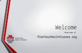 Welcome Overview of PlanYourHealthCareer.org.   A Job Marketplace for the Healthcare Industry.