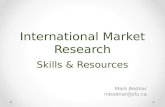 International Market Research Skills & Resources Mark Bodnar