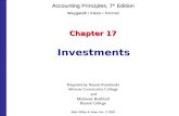 Investments Chapter 17 Accounting Principles, 7th Edition