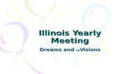 Illinois Yearly Meeting Dreams and re Visions. Illinois Yearly Meeting December 2001 vision workshop: “What is the future of our historic yearly meeting.