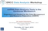 ExRNA Data Analysis Tools in the Genboree Workbench Organized and Hosted by the Data Management and Resource Repository (DMRR) Sai Lakshmi Subramanian.