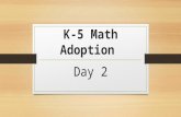 K-5 Math Adoption Day 2. Problems of the Day! Math Perception Impacts Performance Where do you think besides TV, that kids get negative messages about.