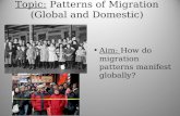 Topic: Patterns of Migration (Global and Domestic) Aim: How do migration patterns manifest globally?