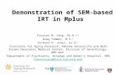 Demonstration of SEM-based IRT in Mplus