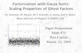 Factorization with Gauss Sums: Scaling Properties of Ghost Factors M. Stefanak, W. Merkel, W. P. Schleich, D. Haase, and H. Maier New Journal of Physics.