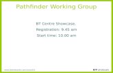 Www.btwholesale.com/consult21 Pathfinder Working Group BT Centre Showcase, Registration: 9.45 am Start time: 10.00 am.