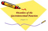 Disorders of the Gastrointestinal Function Chapter 31.