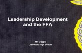 Leadership Development and the FFA