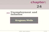 1 of 35 chapter: 24 >> Krugman/Wells ©2009  Worth Publishers Unemployment and Inflation.