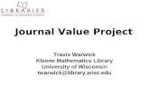 Journal Value Project Travis Warwick Kleene Mathematics Library University of Wisconsin