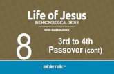 MIKE MAZZALONGO 3rd to 4th Passover (cont) 8. 82.Jesus at Jerusalem during the Feast of Tabernacles- John 7:1-52 3rd to 4th Passover (cont)