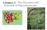 Chapter 2: The Structure and Function of Macromolecules.
