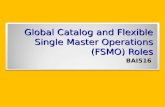 Global Catalog and Flexible Single Master Operations (FSMO) Roles BAI516.