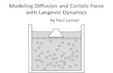 Modeling Diffusion and Coriolis Force with Langevin Dynamics By Paul Lerner.