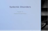 Systemic Disorders Chapter 11 Medical Considerations.