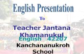 Teacher Jantana Khamanukul English 42207 Kanchananukroh School.