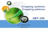 Cropping systems, Cropping patterns ABT-320