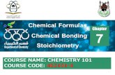 7 Chemical Formulas Chemical Bonding Stoichiometry